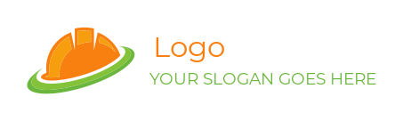 construction logo template construction hat with swoosh - logodesign.net