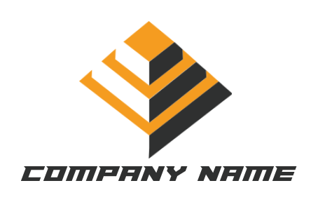 create a community logo icon pyramid building