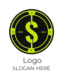 finance logo cryptocurrency coin dollar sign