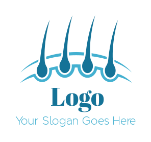 dermatologist hair follicles logo icon