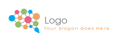 advertising logo group of circles forming brain 