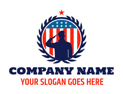 security logo military in American badge