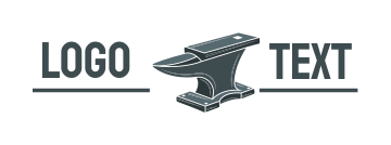 blacksmith logo online simple anvil