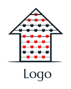 make an accounting logo abacus arrow - logodesign.net