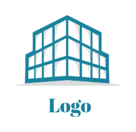storage logo icon abstract box forming building