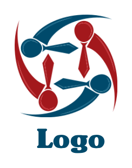 human resources logo with an abstract people