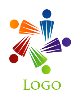 community logo symbol abstract persons