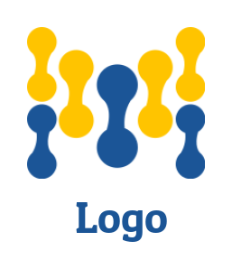 IT logo template abstract tech dots - logodesign.net