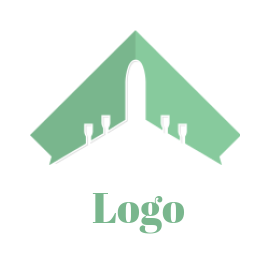 make a travel logo airplane inside rhombus shape - logodesign.net