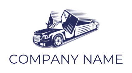 auto repair logo limousine with door open