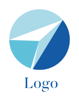 generate an advertising logo circle with arrow - logodesign.net