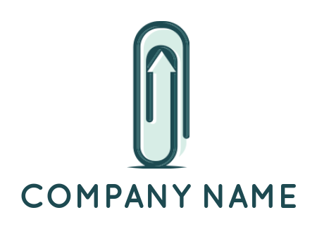 create an employment logo arrow in paper clip