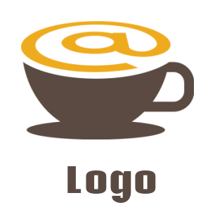 create a restaurant logo at symbol coffee cup