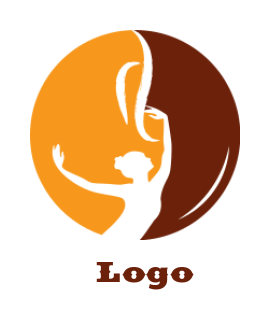 entertainment logo ballerina inside the circle