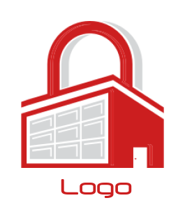 storage logo of building blocks forming a lock