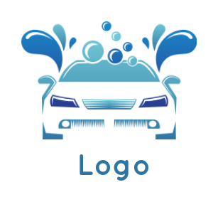 generate a cleaning logo of car wash