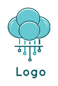 make an internet logo circuit cloud computing