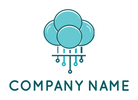 make an internet logo circuit cloud computing