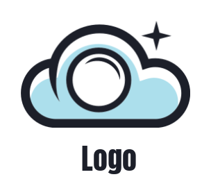 generate a photography logo cloud with camera