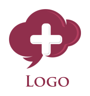 create a medical logo cross inside brain - logodesign.net