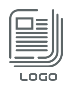 marketing logo detailed outline of papers
