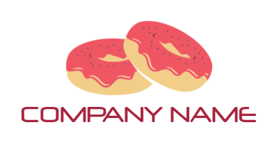 food logo donuts with sprinkles - logodesign.net