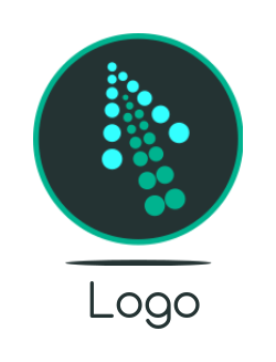 make an IT logo dotted arrow in circle - logodesign.net