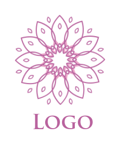 generate a spa logo of an elegant flower