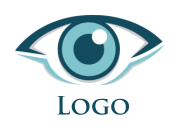make a medical logo eye with iris - logodesign.net