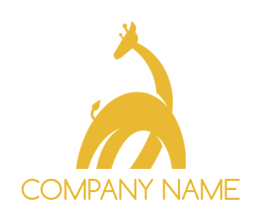 animal logo online toy doll flat giraffe - logodesign.net