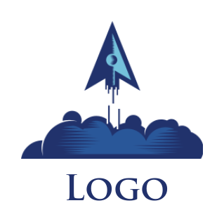 Design a marketing logo of flying arrow with smoke - logodesign.net