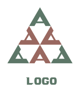 marketing logo Letter As forming triangle