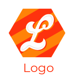 Letter L logo inside a polygon shape