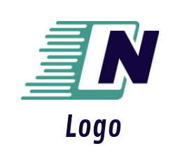 Letter N logo icon in front of speedy cellphone