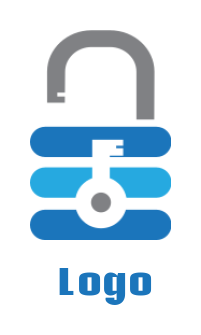 storage logo icon lock and key whole - logodesign.net