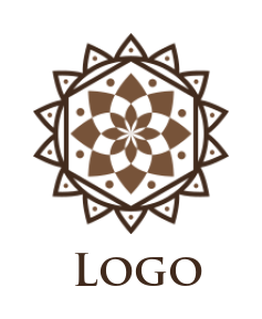 make a religious logo lotus mandala pattern - logodesign.net