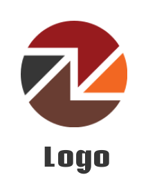 marketing logo of merged arrows inside circle