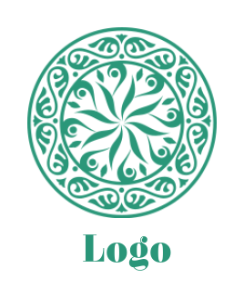 make a spa logo motif pattern Mandala - logodesign.net