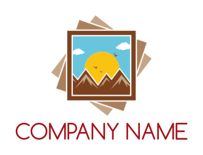 photography logo mountain landscape stack photos