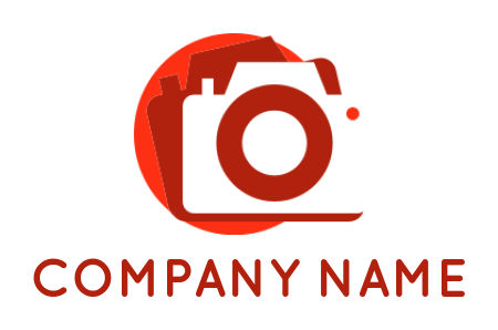 photography logo negative space camera 