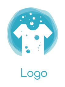 apparel logo negative space shirt in water