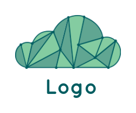make an IT logo origami cloud - logodesign.net