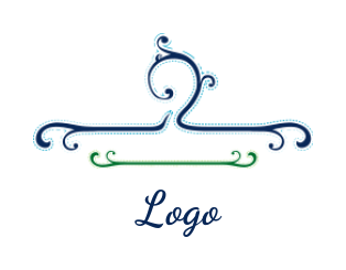 cleaning logo online ornaments forming hanger - logodesign.net