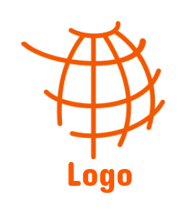 logistics logo image partial globe made of lines - logodesign.net