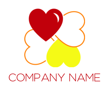 dating logo icon rotating hearts