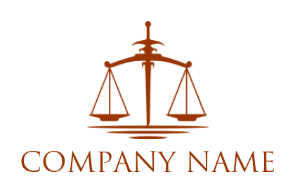 create a law firm logo scales and sword - logodesign.net