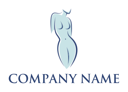 make a spa logo swoosh female lower body