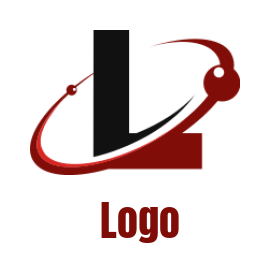 alphabets logo swoosh incorporated with Letter L