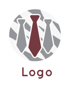 employment logo maker three ties in circle - logodesign.net