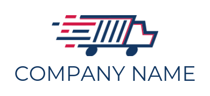 transportation logo maker transport truck - logodesign.net